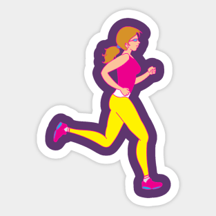 Running Girl Sticker